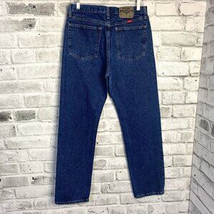 Wrangler Vintage 90s Dark Wash Denim Straight Leg Western Jeans